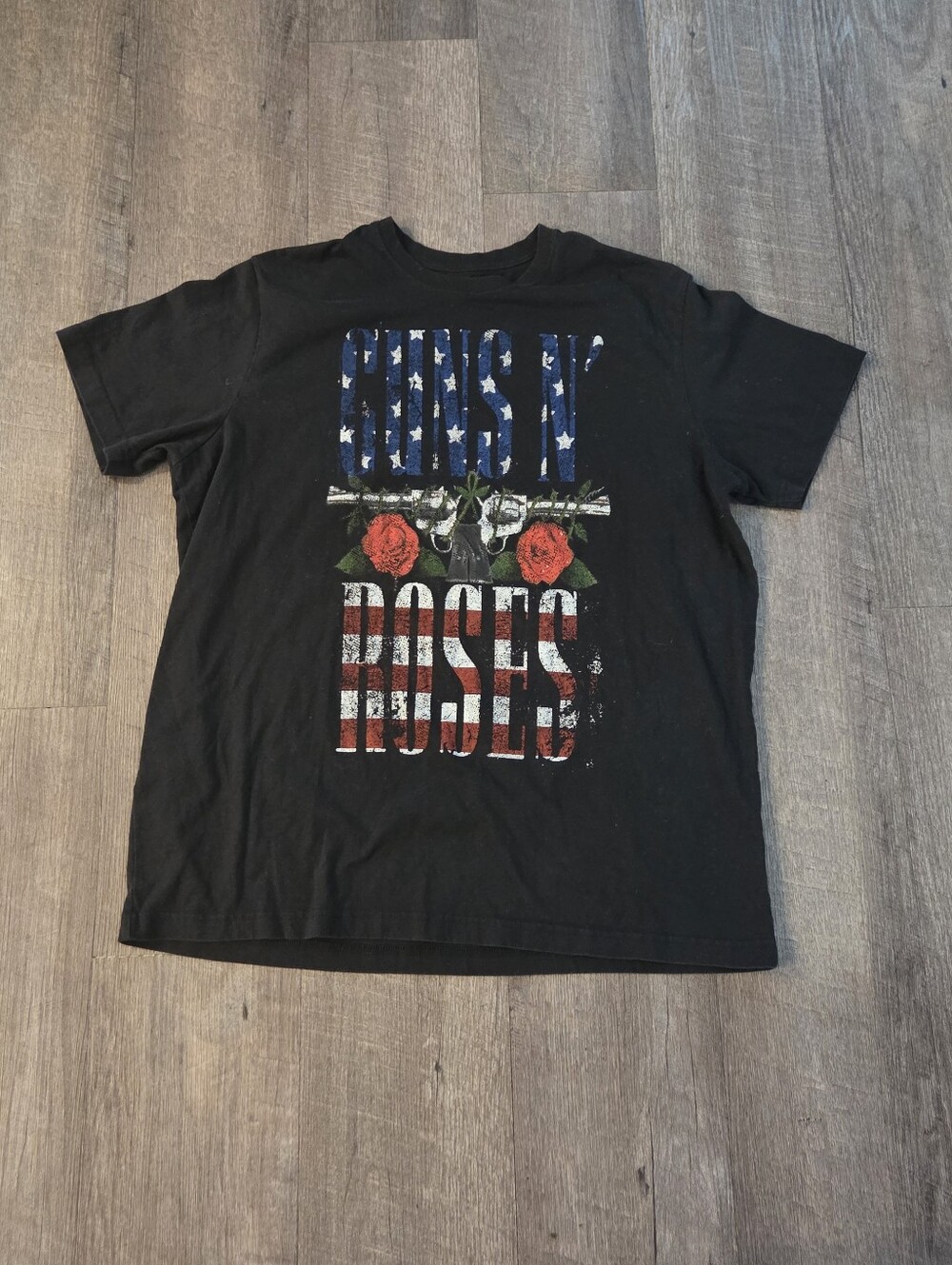 Guns N Roses Patriotic Men’s T Shirt Size XL Black #Band #Festival#Rock